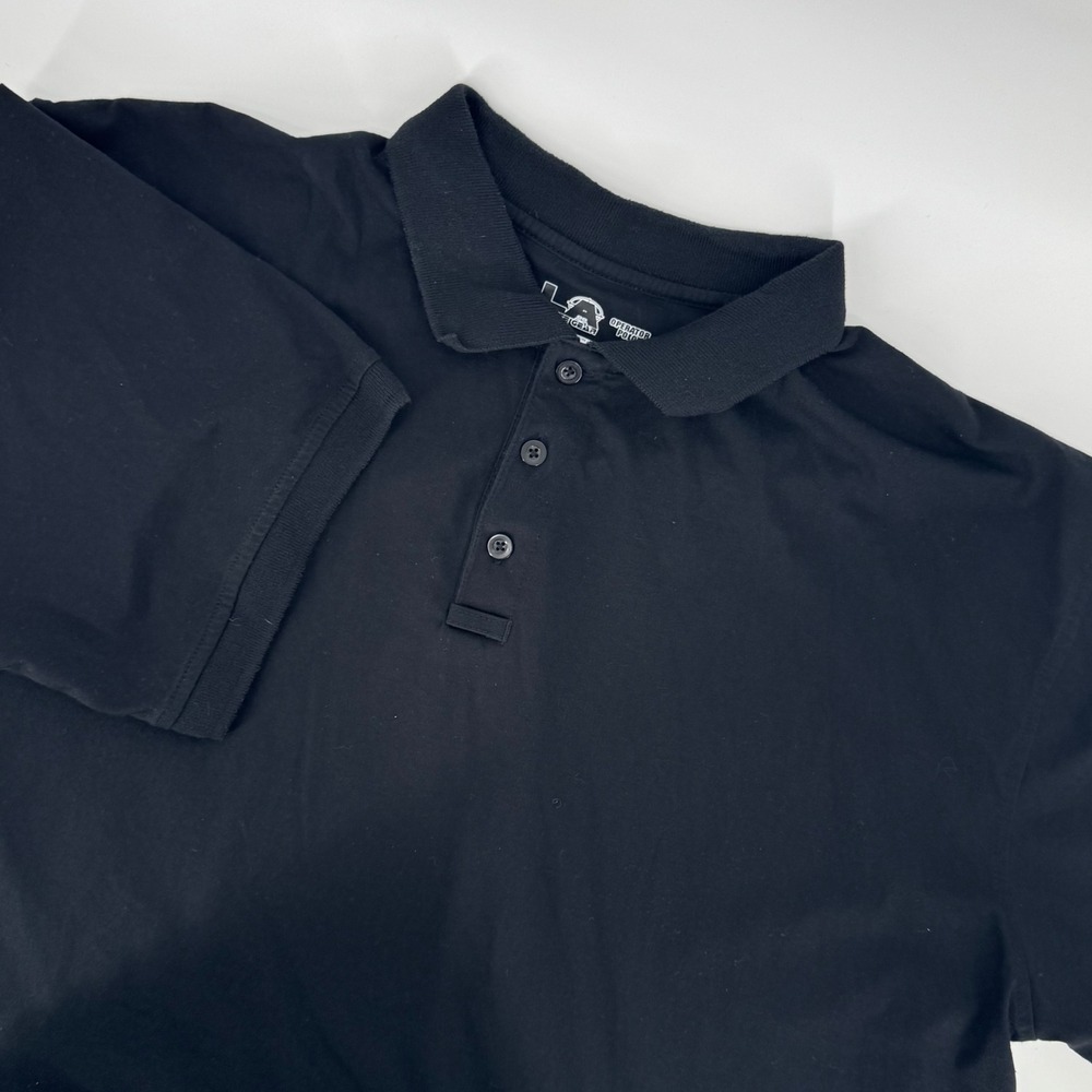 LA Police Gear Operator Polo Shirt Mens 2XL‎ Black Tactical Short Sleeve